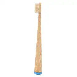 Eco - Friendly Bamboo Toothbrush with Soft Bristles for Sensitive Teeth and Gum Care (WHITE)