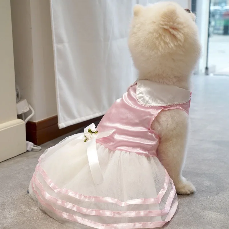 Vestito Principessa Per Cani - Gonna A Farfalla A Righe, Taglie XS-XXL - Foto 6