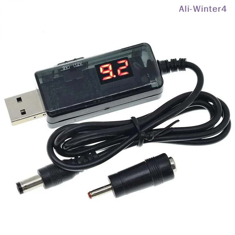 USB 부스트 컨버터 DC 5V  9V 12V USB 스텝업 컨버터 케이블 + 전원 공급 장치/충전기/전원 컨버터용 3.5x1.35mm 커넥터