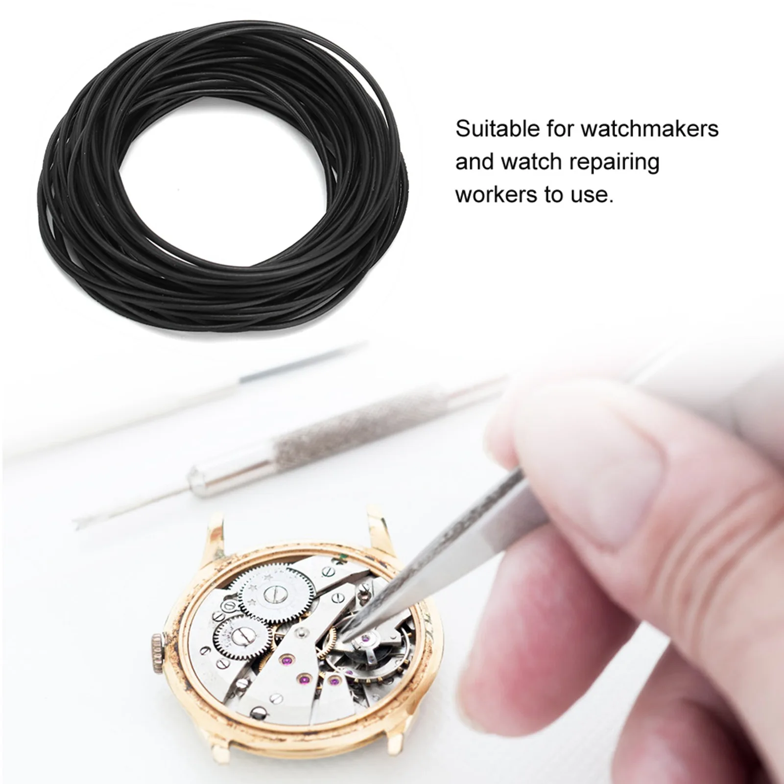 500-Piece O-Ring Watch Gasket Set – Durable Rubber Seals