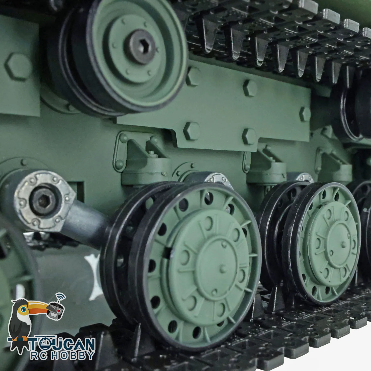 Henglong 1/16 7.0 Plastic FPV KV-1 RC Tank 3878 360 Turret Rotating Steel Gearbox Model Infrared Battle TH17463-SMT7 5