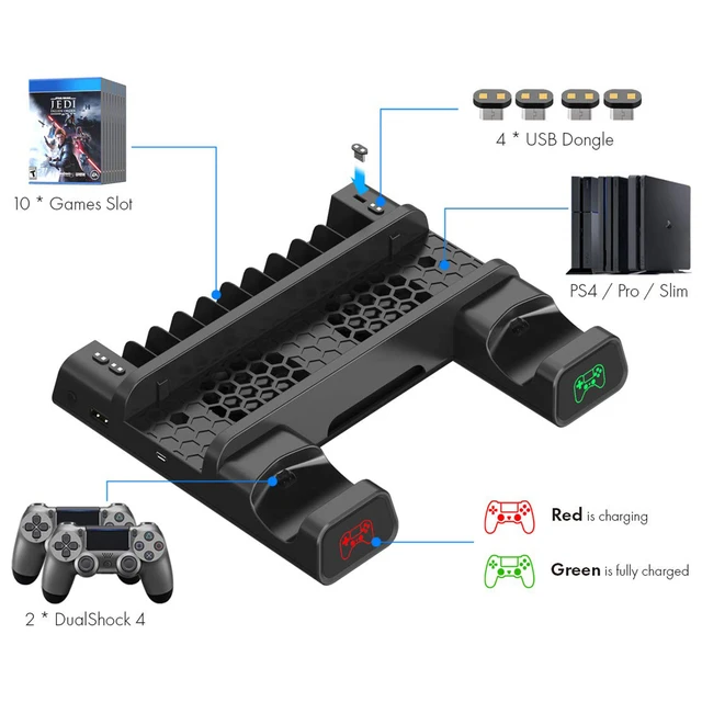 Playstation 4 Controller Charging Station - Dual Ps4 Controller Charging  Dock - Aliexpress