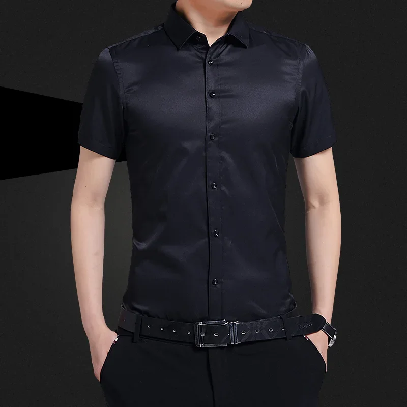 Men's Summer Waterproof Shirt Anti-fouling Breathable Quick-drying Short Sleeve