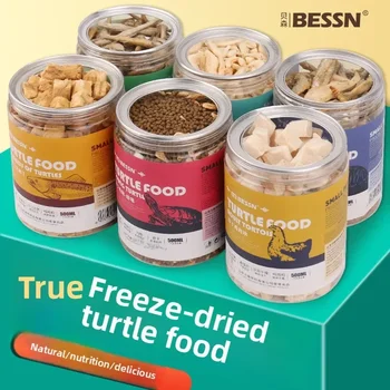 Premium turtle food with dried shrimp and mealworms
