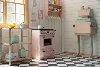 1/6 Doll House Model Furniture Accessories Mini Model Stove and Range Hood 5