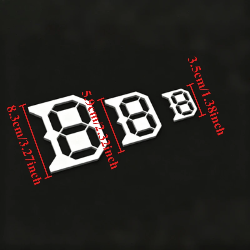 3Pcs 할로우 넘버 8 페인팅 스텐실 플라스틱 에어 브러시 템플릿 DIY 스크랩북 드로잉 스텐실 공예 액세서리