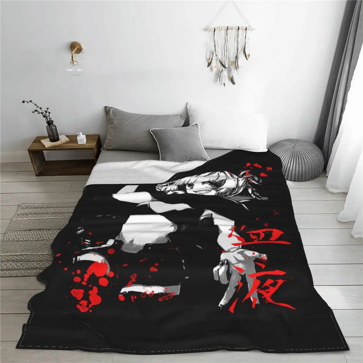 Call Of The Night Nazuna Nanakusa Anime Knitted Blankets Fuzzy Throw Blanket Summer Air Conditioning Personalised So