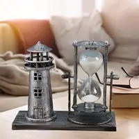 Vintage Style Hourglass Sand Glass Decorative Sand Timer for Ornament Cabinet Living Room 2