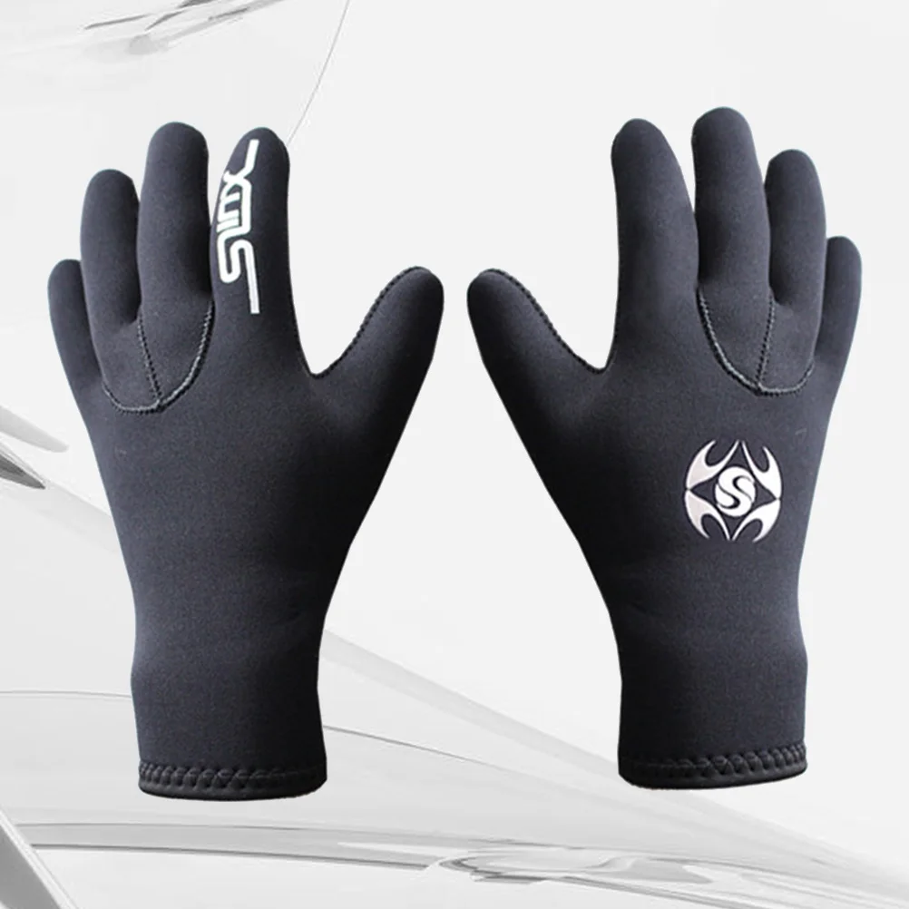 

1 Pair 3mm Neoprene Scuba Dive Gloves Swim Gloves Elastic Warm Non-slip Snorkel Gloves Wetsuit Gloves Snorkeling Equipment for