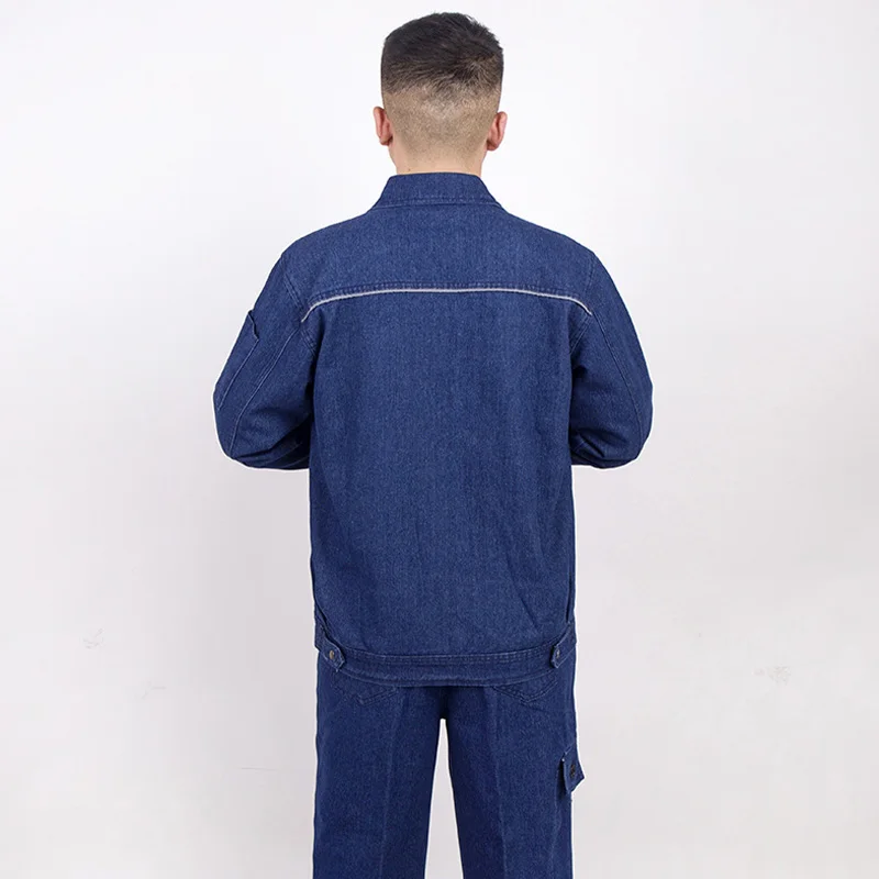 Work coverall suit Denim Electric Welding Labor Insurance Auto Repairman Workwear Casual Coveralls
