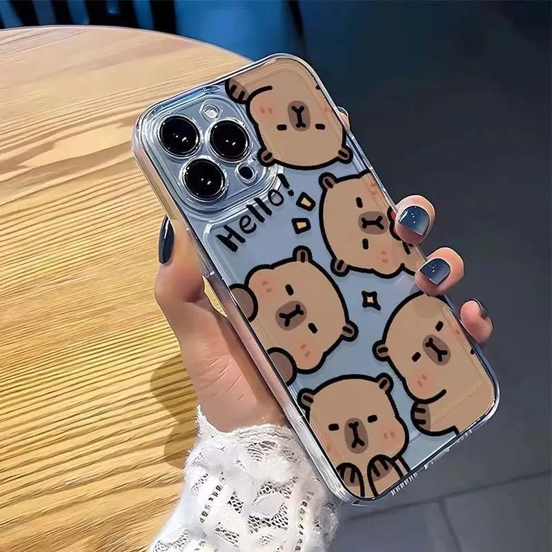 Adorable Capybara Transparent Phone Case