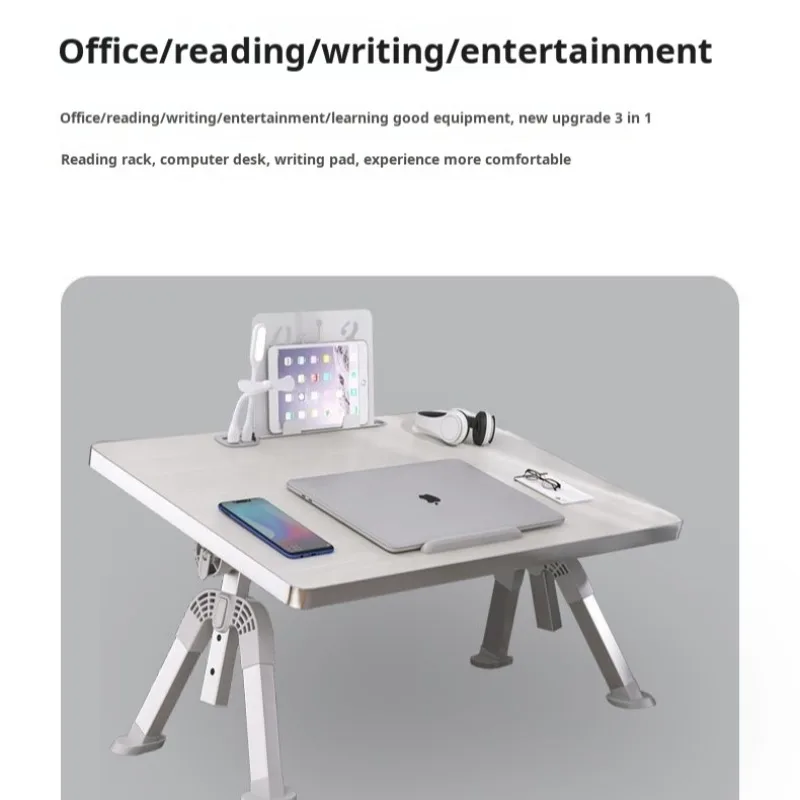 Home Small foldable study table Lift Laptop Table Bed Adjustable Stand Lazy Learning Desk Student Computer Desk for Working Read