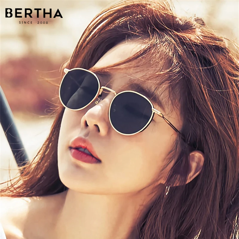 

BERTHA Sunglasses Women's Summer Sunscreen Advanced Sense 2024 New Vintage Polarized Sunglasses Driving UV Protection