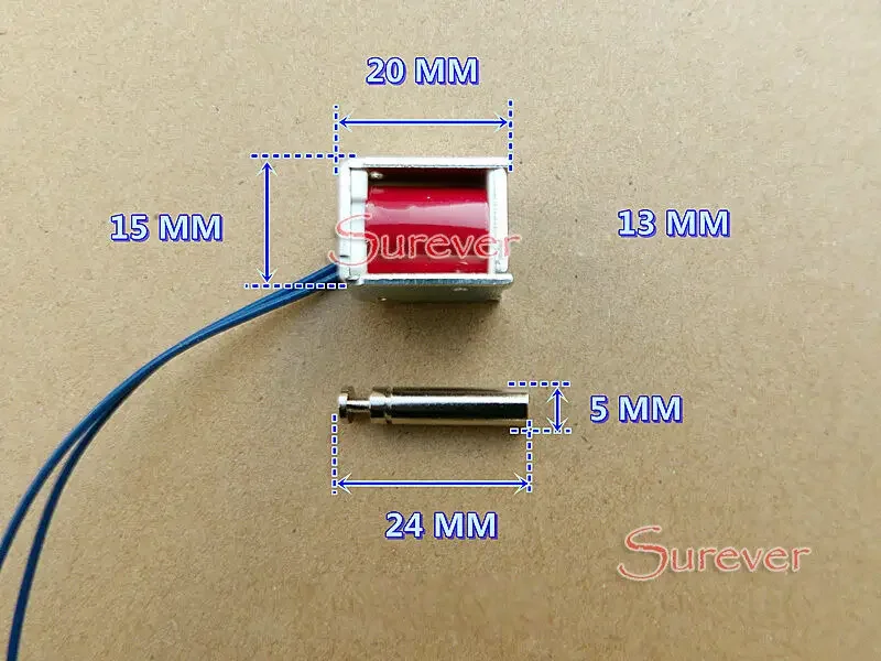 DC 6V 9V 12V Mini Solenoid Electromagnet Valve Power On Suction Spring Push Plunger Electric Magnet Micro Electromagnet