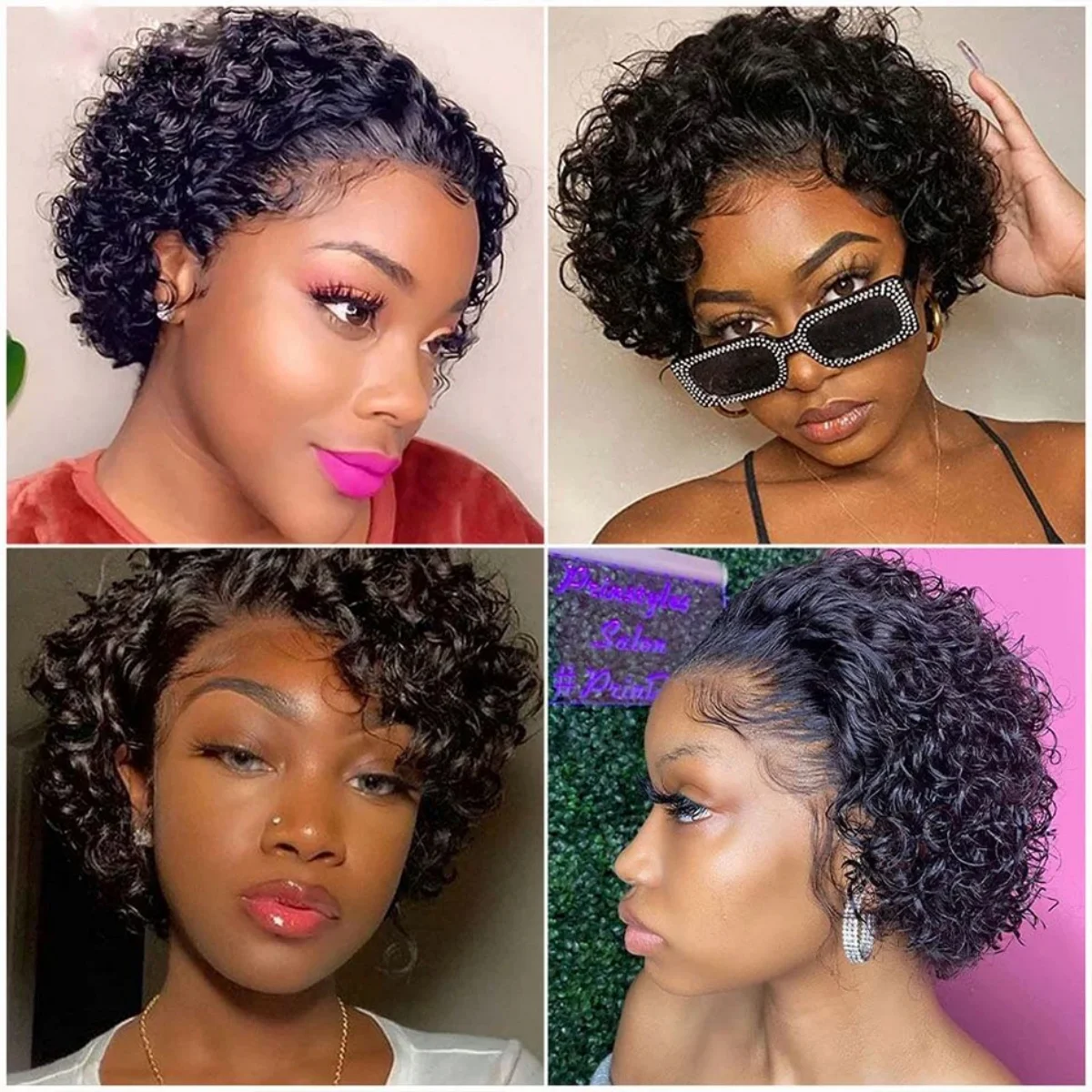 Short Jerry Curl Hair Weave Bundles Brazilian Hair Weave Bundles Remy Human Extensions Natural Color Remy 6inch Short Cut