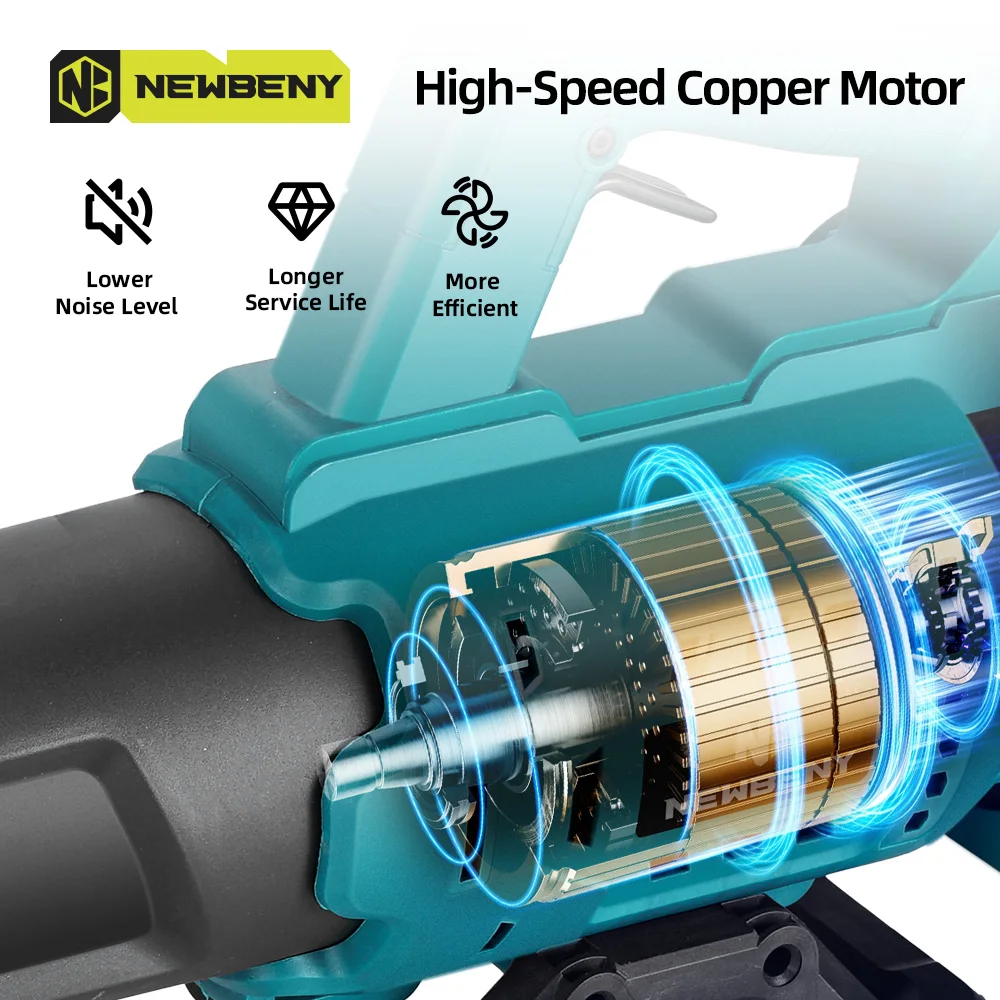 18500RPM Electric Snow Air Blower High Power Cordless Leaf Blower Cleaner Sweeper Power Tools NEWBENY for Makita 18V Battery air blower,electric blower