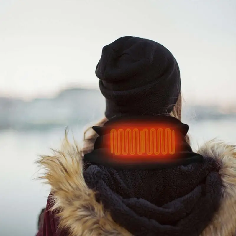Heated Neck Scarf Winter Neck Heating Warmer For Men And Women USB Charging Washable Autumn Tube Scarf With 3 Temperature Modes 5