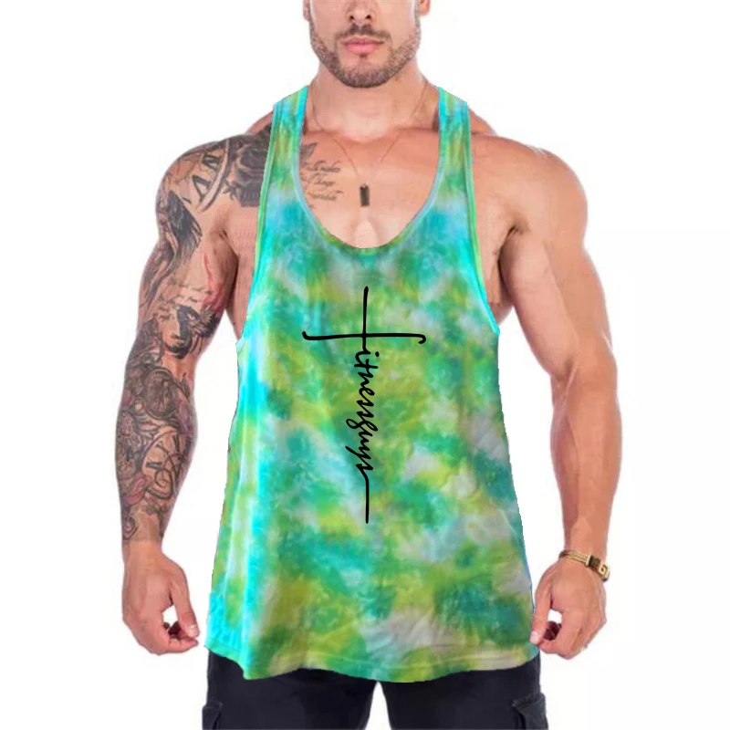 

Muscleguys Camouflage Gym Clothing Mens Mesh Y Back Fitness Stringer Tank Top Bodybuilding Vest Sports Workout Sleeveless Shirt