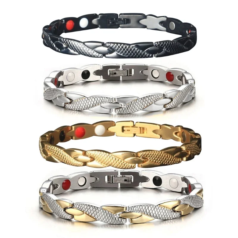 Dragon Pattern Twisted Magnetic Magnet Bracelet for Women Men Power Therapy Magnets Bracelets Bangles