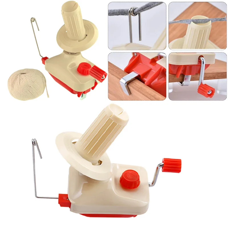 Solid Wood Handicrafts Beautifully Handcrafted Heavy Duty Wooden Yarn Ball  Winder -Large Wooden Yarn Winder for Knitting Crocheting