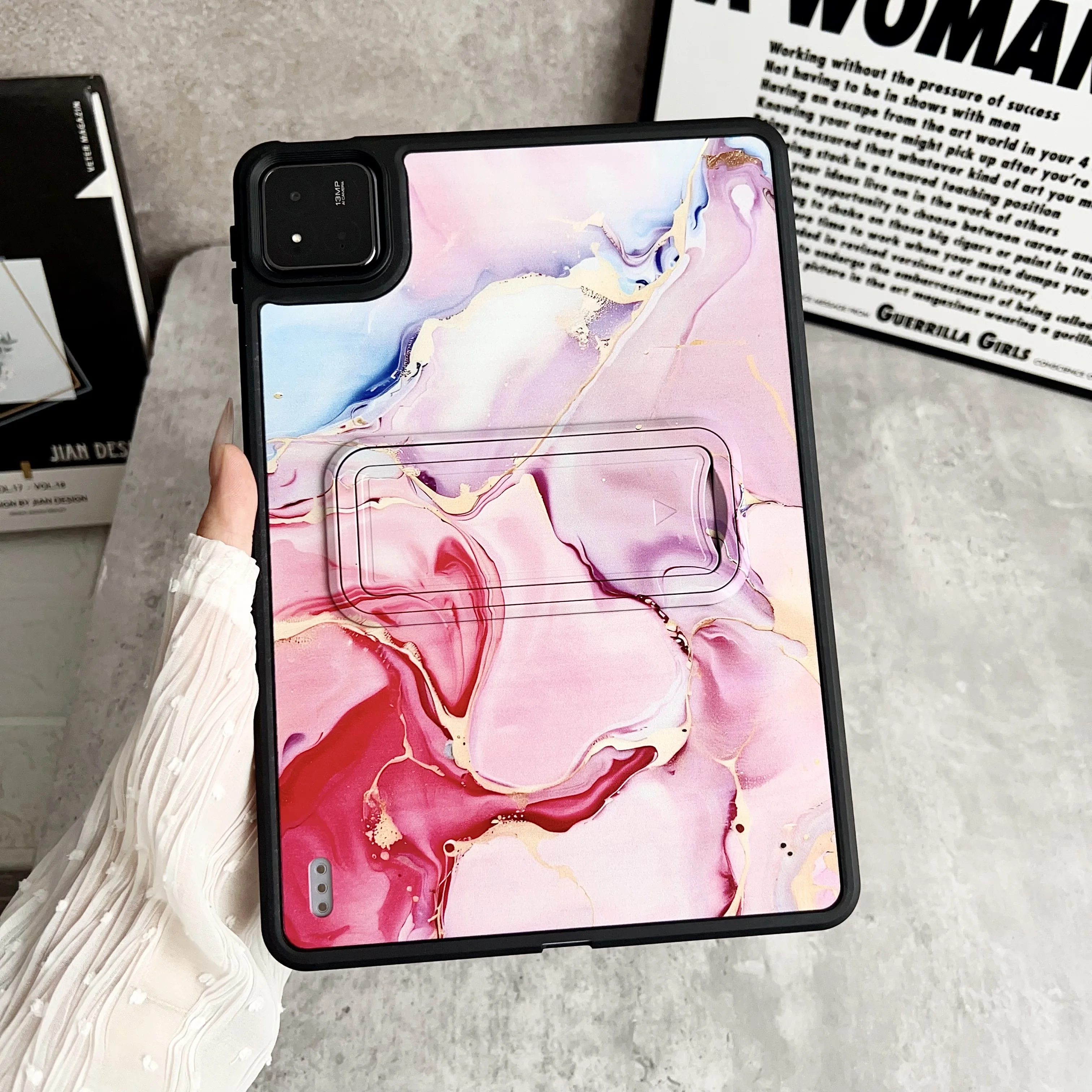 Durable Stand Back Hard Tablet Cover - Universal Fit