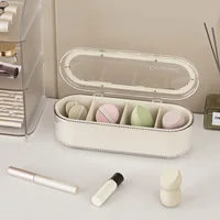 Creative Makeup Storage Box Dustproof and High-end Dressing Table Organizer Box for Home Cotton Make-up Brush 2