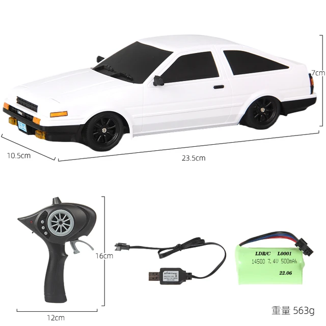 2.4g Drift Rc Car 4wd Rc Drift Car Toy Remote Control Gtr Model Ae86  Vehicle Car Rc Racing Car Toy For Children Christmas Gifts