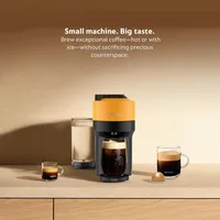 Nespresso Vertuo Pop+ by De'Longhi with Aeroccino, 1500 watts, Mango Yellow 2