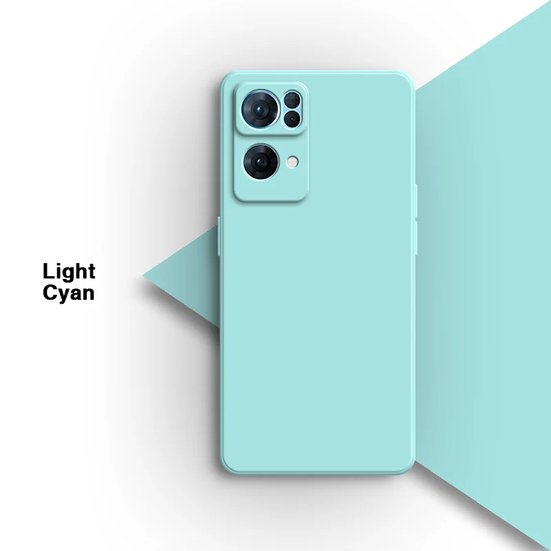 Premium Square Liquid Silicone Phone Case - Soft Back Cover