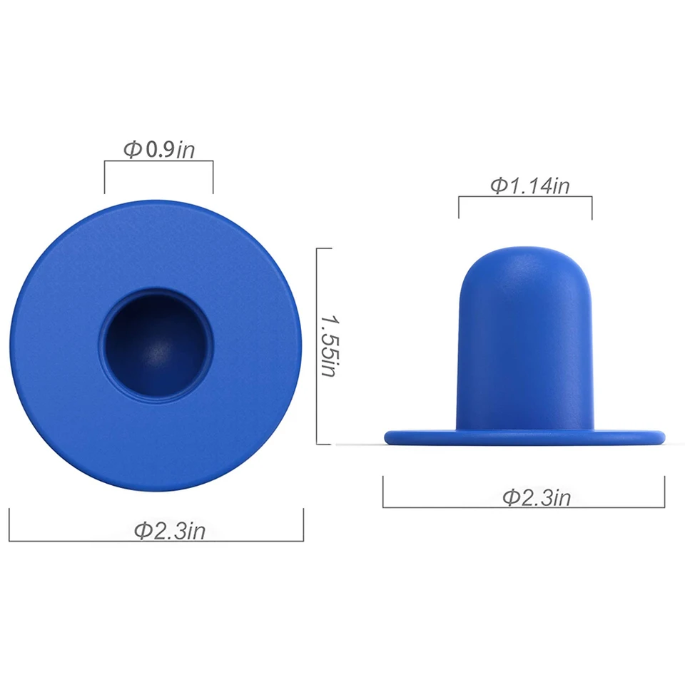 SPORTARC Pool-Stopfen Für Intex Filterpumpen – 4 Stück, Für Schläuche 3,2 Cm, Blau, Aus Kunststoff