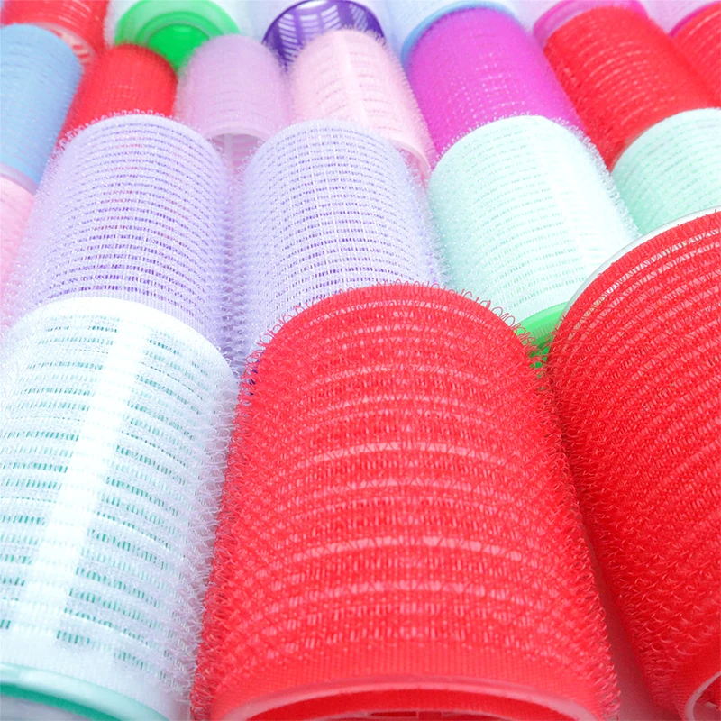 Heatless Self Grip Hair Curlers Rollers for Women Waves Bang Hair Self-adhesive Curler Hairdressing Salon Supplies Tubes 6Pcs hair styling tool,hair curling tools