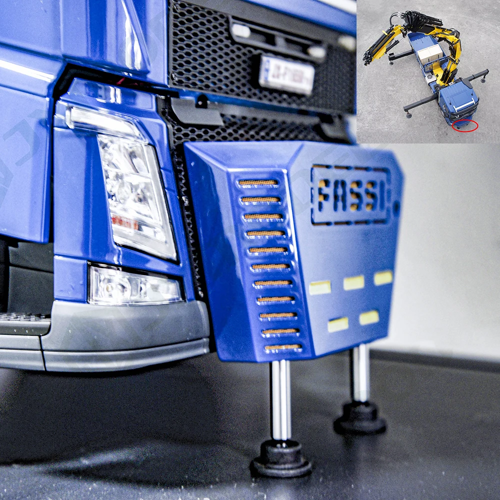 F1650TD RC Front Bumper Hydraulic Support Leg Truck Crane Accessories