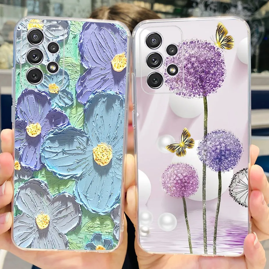 Stylish Painted Soft Silicone Back Cover Bumper Case