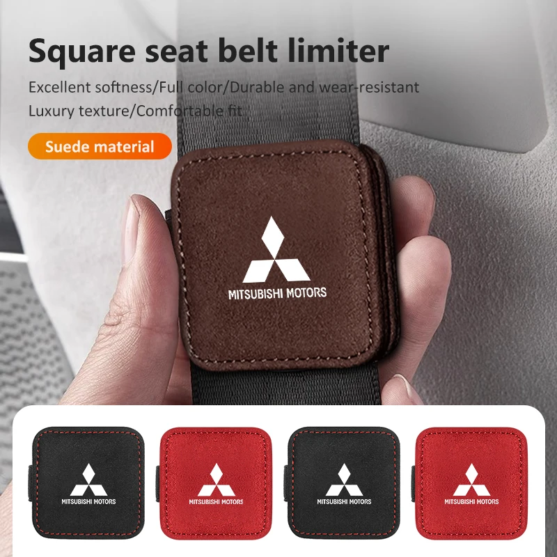 미쓰비시 아웃랜더 랜서 L200 ASX 파제로 그랜드 이클립스용 자동차 시트 안전 벨트 리미터 조정, 미끄럼 방지 액세서리