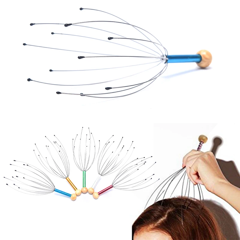 

Head Relax Massager Healing Neck Claw Massage Anti-stress Pain Relief Octopus Scalp Relax Spa Headache Stimulate Blood Circulate