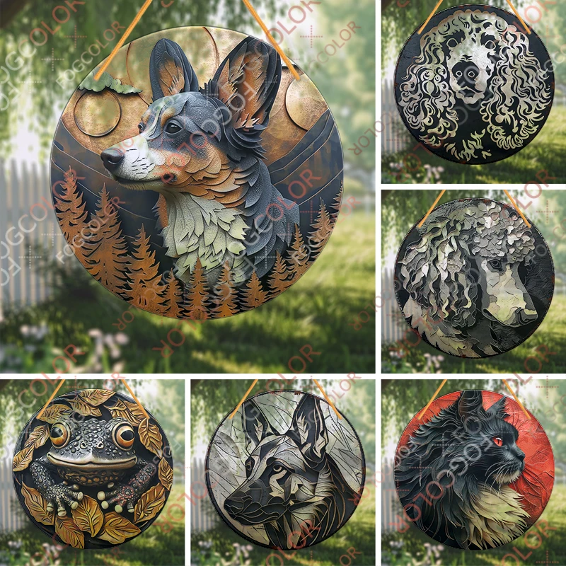 가정용 정원 주방 카페용 아크릴 사인, 코기 사인, 8x8 인치 (20x20cm), 1 개 