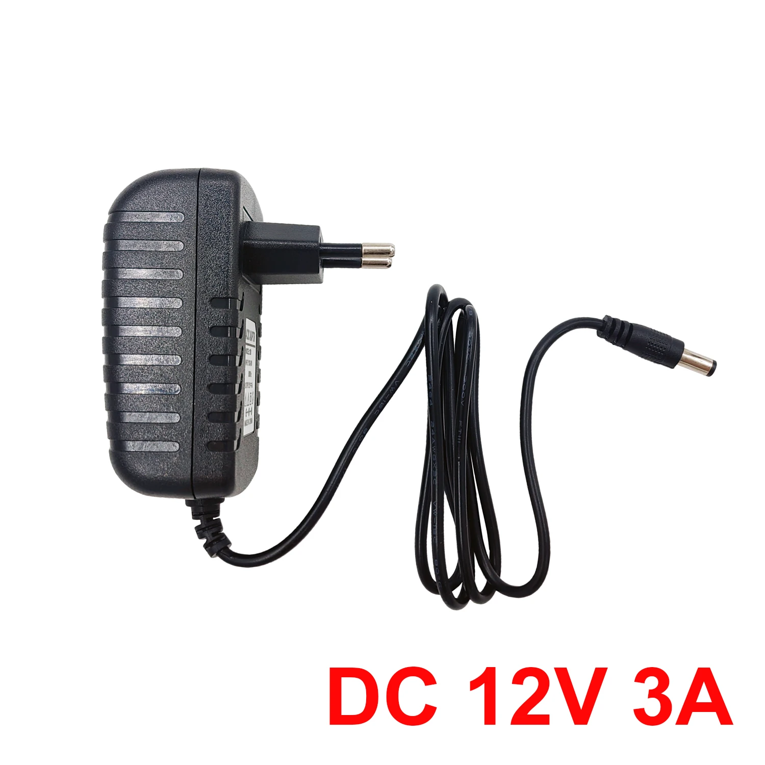AC 100-240V에서 DC 12V 3A로 변환하는 스위칭 전원 공급 장치 어댑터, 보안 카메라, DVR, NVR 및 LED 장비에 널리 사용됨