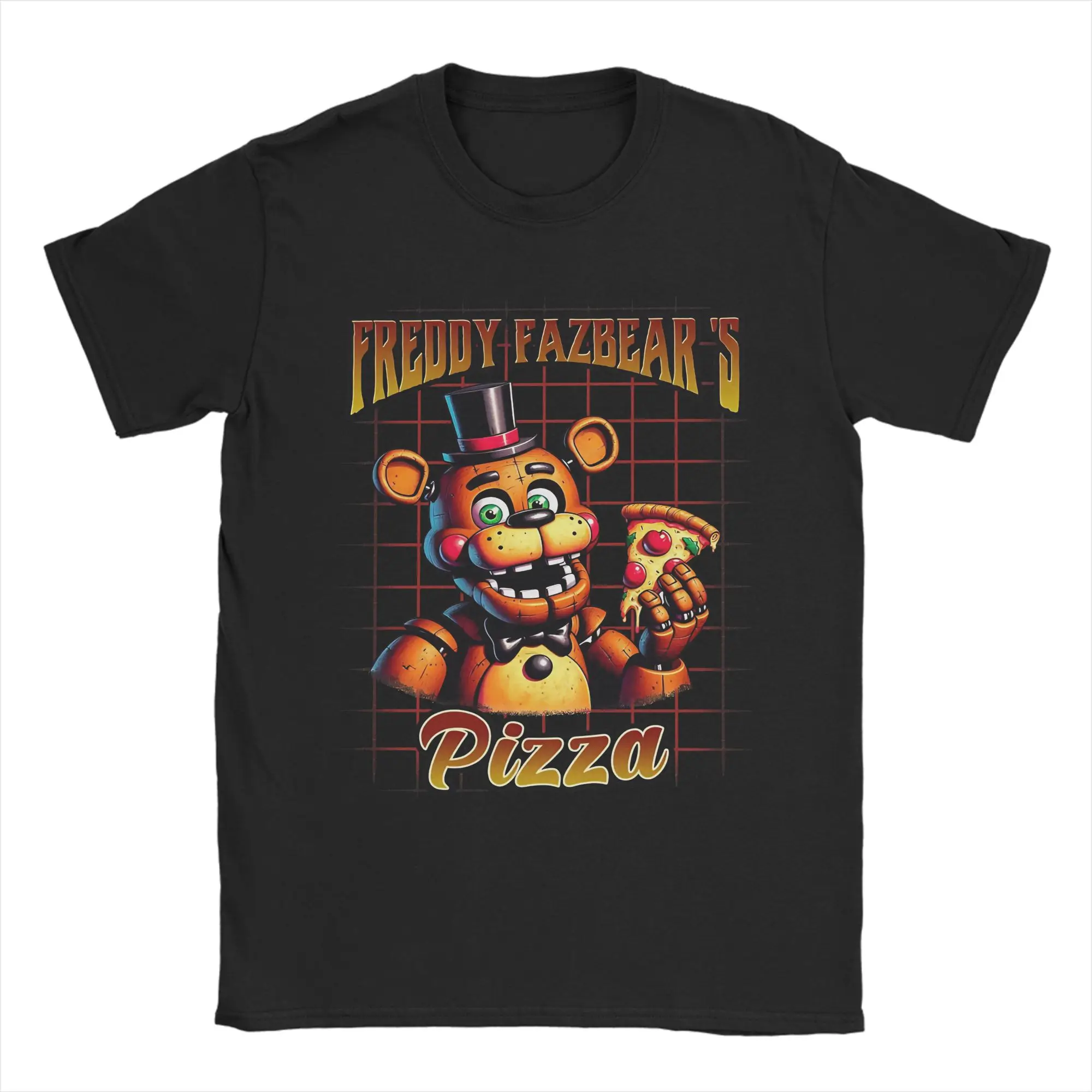 FNAF Meme Pure Cotton Casual Unisex T-Shirt - Round Neck Short Sleeve