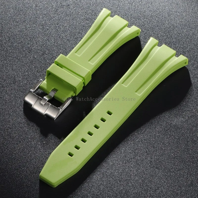 Premium Soft Silicone Rubber Watch Band - Men's Sports Diving Strap in Multiple Widths