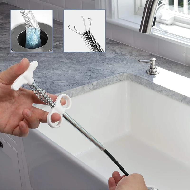 Drain Clog Remover Tool Sink Unblocker Tool With Easy Operation Sink Snake  For Sewer Kitchen Sink Bathroom Tub Toilet Clogged - AliExpress