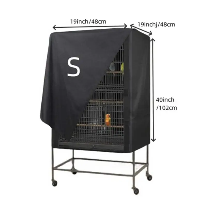 Bird Cage Cover Waterproof Dustproof Oxford Cloth Two Handle Top Design Adjustable Protective Bird Supplies