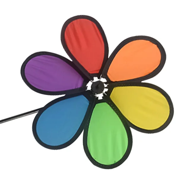 Outdoor Rainbow Windmill Pinwheel Wind Spinner Yard Garden Party Decor Kids Toy 1