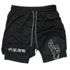 Anime Jujutsu Kaisen Gym Shorts Fitness 2 in 1 Compression Performance Shorts Workout Quick Dry Athletics Short Pants 3