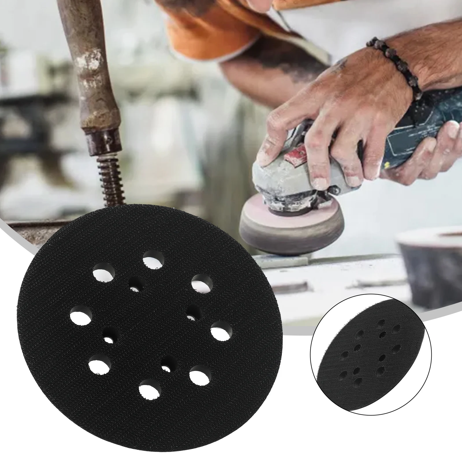 

5 Inch Hook And Loop Backing Pad Replacement Sander Pad For Ryobi RS290 RS241 RS280 P411 For 6021-21 Sanding Disc