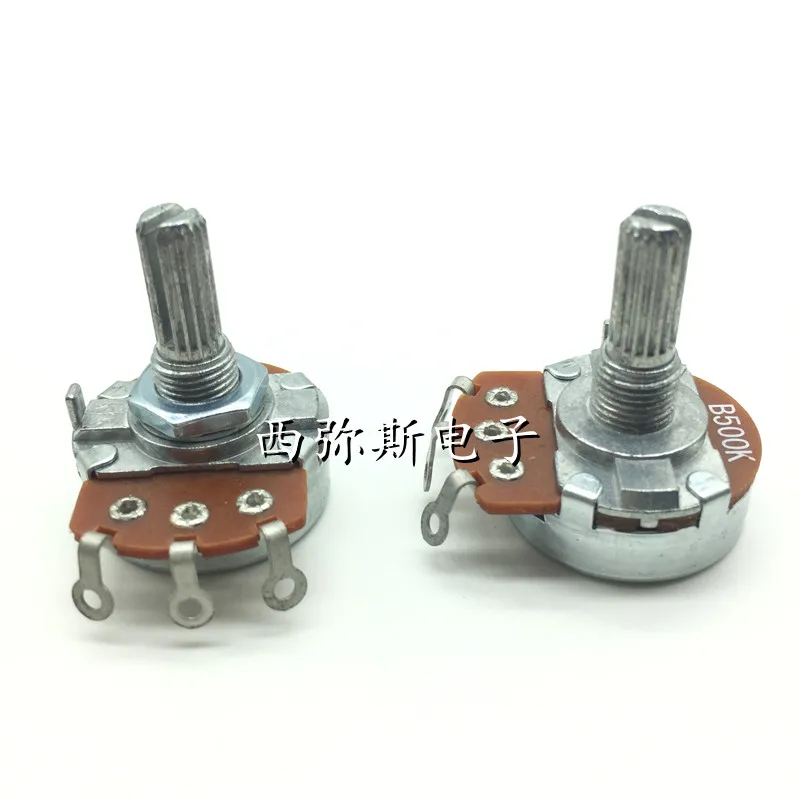 Single loop carbon film potentiometer WH138 B1K 5K 10K 50K 500K Rachis 20 mm in length 1pcs
