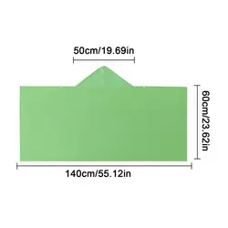 Ultra - Absorbent Hooded Beach Towel with Quick - Dry Sunshade Cloak Feature (Green)