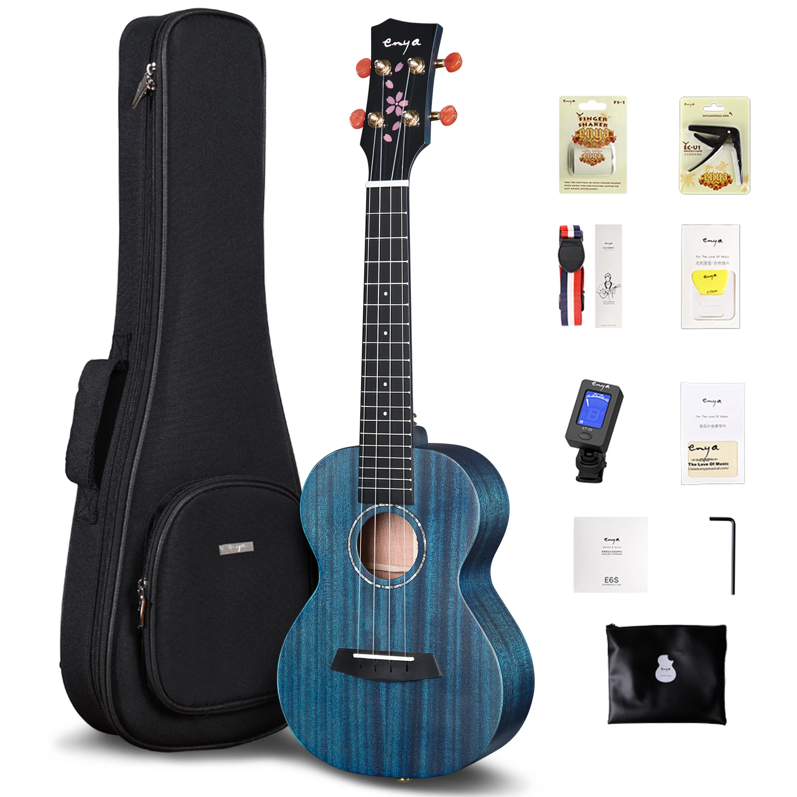 Konser Enya Ukulele Tenor 23 26 Semua Aksesori Ukulele Mahoni Solid