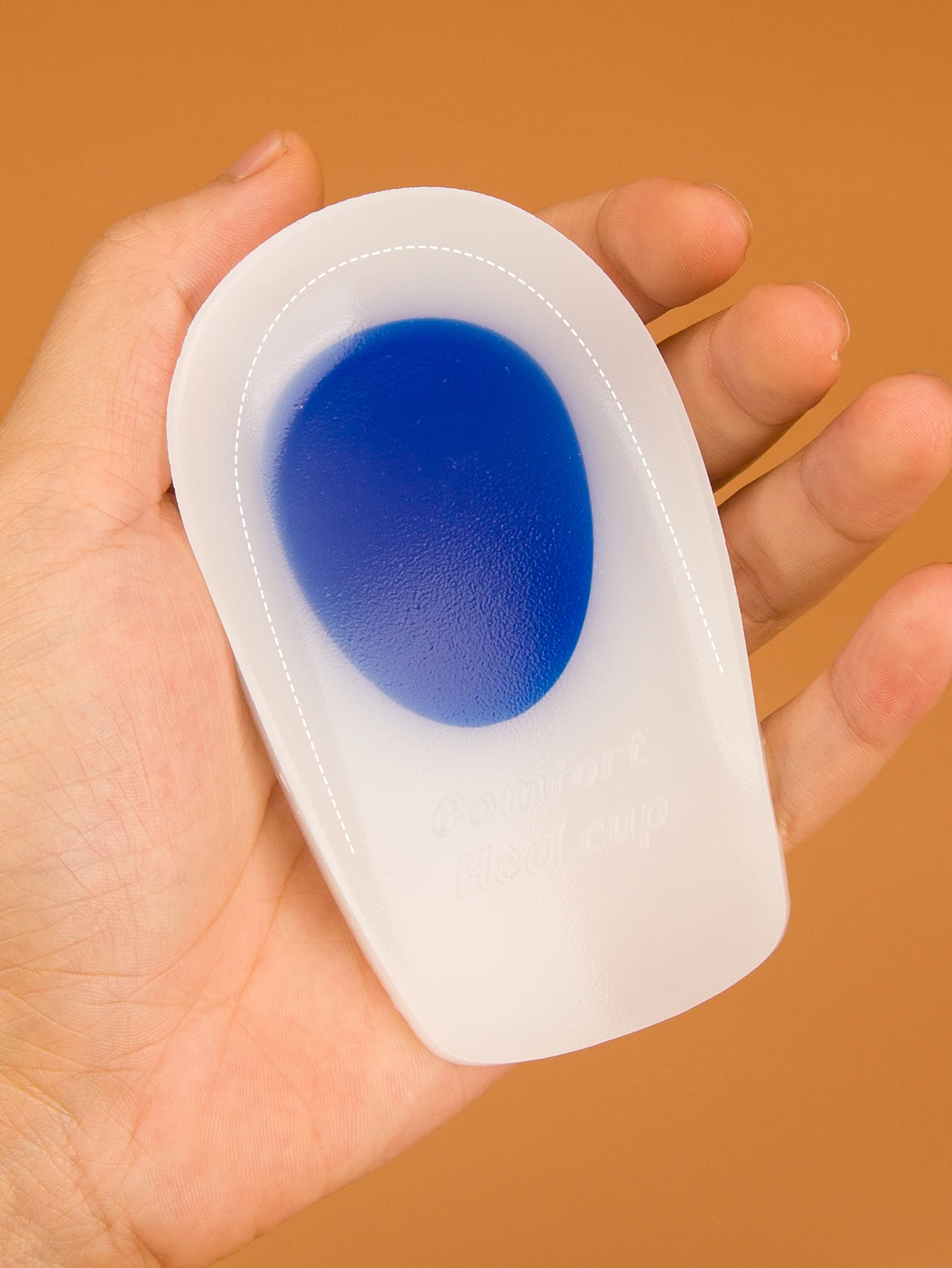 Gel Silicone Heel Cups/Pads 1 Pair for Foot Pain Relief Support Comfort Cushion Insoles for Women/Men