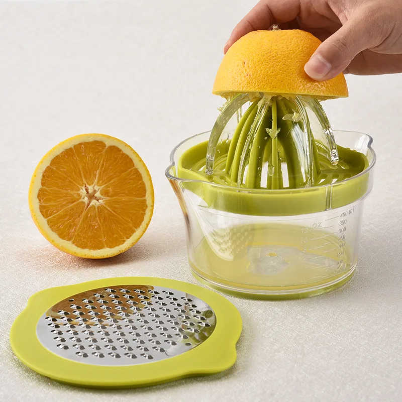 PlasticManualLemonJuiceExtractorHouseholdMultifunctionalOrangeExtractorKitchenGadget