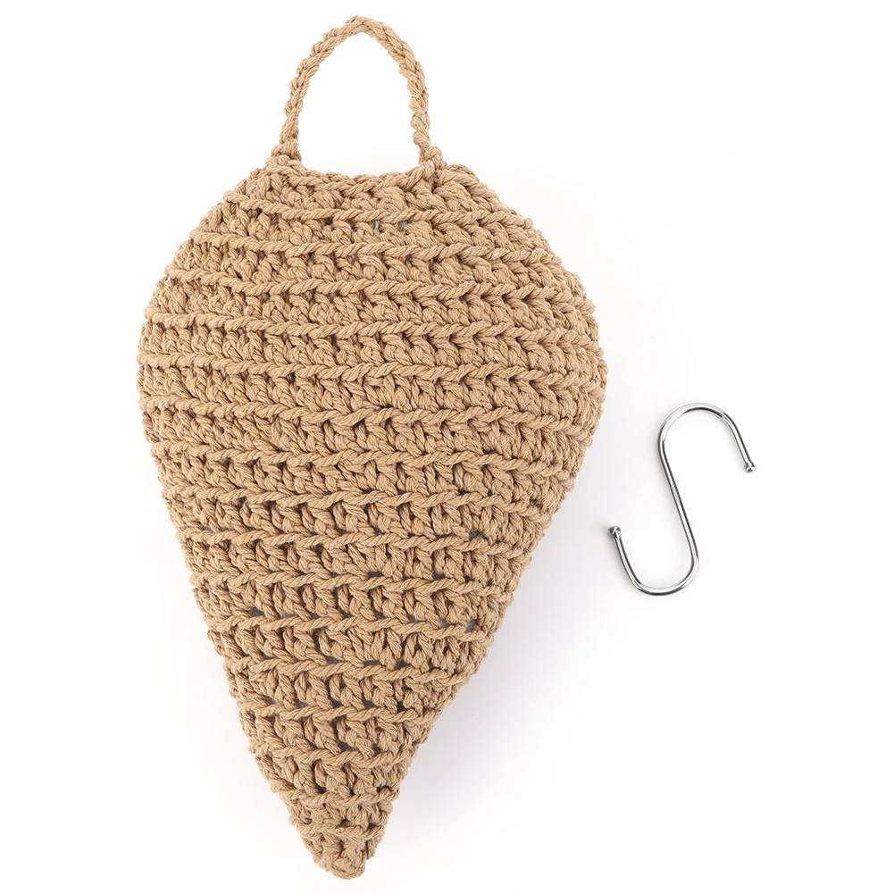 Crochet Wasp Nest Decoy Wasp Deterrent Decoy with Hook Faux Hornets Nest Repellent Trap for Outdoor Garden insect traps insect catcher wasp trap